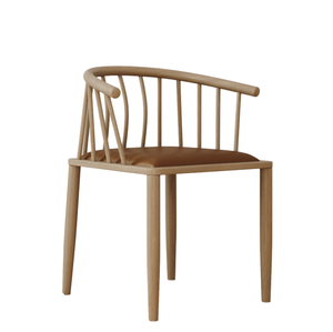 NYM 2830 Modern <b>Dining</b> New Design Solid Wooden Arm <b>Chair</b> Cafe Handrail <b>Chair</b> Restaurant Home Furniture Metal WD-1385 - Product Image 1