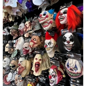 Maschera in Latex da Suora Malvagia con Copricapo, Costume Spaventoso per Halloween, Accessorio per Casa Stregata - Product Image 6