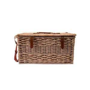 JY Dernier cri en matière d'accessoires de pique-nique, panier de pique-nique de luxe haut de gamme, panier de pique-nique en <span class=keywords><strong>osier</strong></span> de saule - Product Image 4