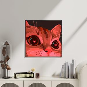 SONGWOOART - Kits <span class=keywords><strong>de</strong></span> Pintura <span class=keywords><strong>de</strong></span> Diamantes 5D con Diseño <span class=keywords><strong>de</strong></span> Gato Rojo para Adultos, Decoración <span class=keywords><strong>de</strong></span> Pared para el Hogar, Pintura <span class=keywords><strong>de</strong></span> Diamantes Personalizada - Product Image 2