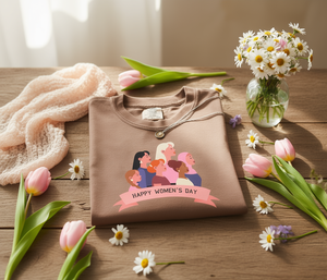 T-shirt da donna Comfort Colors 100% cotone, girocollo, manica corta, stampa con tema femminista, per la festa della donna - Product Image 2