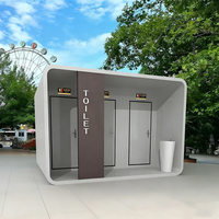 Toilette mobile de luxe pour camping avec construction en acier, toilettes portables pour utilisation en salle de bain dans les appartements, bureaux, immeubles