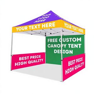 Tente publicitaire d'exposition transfrontalière Hundred Springs 3x3 mètres, personnalisable pour événements et foires, auvent d'ombrage à quatre coins pour hôtel - Product Image 1