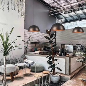 Luminaire suspendu LED de style industriel rétro, design japonais Wabi-Sabi, en fer, hauteur réglable, Lustre moyen - Product Image 2