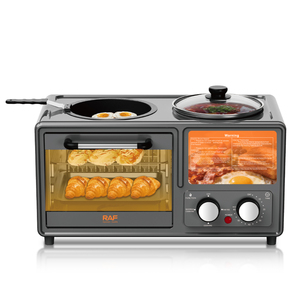 Machine à petit-déjeuner 3-en-1 RAF : Four 8L, Cuiseur vapeur 1.2L et Poêle à frire pour la cuisine domestique - Product Image 6