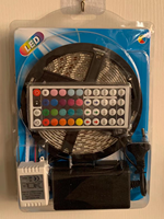 Bande lumineuse LED 54/60 LED, télécommande 24/44 touches, 5050 5V 12V, kit de bande lumineuse LED RGB