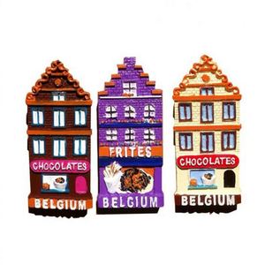 High Quality Custums Magnetic <b>Fridge</b> Resin Antwerp Souvenir Refrigerator Sticker Magnet - Product Image 1