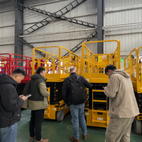 Plateforme de travail aérienne mobile à ciseaux autopropulsée, plateforme élévatrice électrique à batterie, 4m, 6m, 8m, 10m, 12m, 16m pour la construction