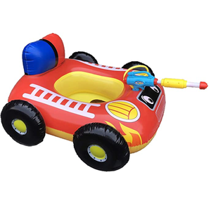 Grand bateau de sauvetage gonflable d'été pour enfants avec pistolet à eau intégré, jouet gonflable à monter pour enfants de 3 à 7 ans - Product Image 1