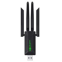 Prix usine double bande 2.4G + 5G 4 antennes 1200M 600M Mini carte réseau sans fil USB récepteur d'ordinateur de bureau LA08