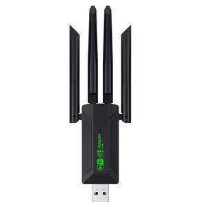 Nhà Máy Giá Băng Tần Kép 2.4G + 5G 4 Ăng Ten 1200M 600M Mini USB Mạng Không Dây Thẻ Máy Tính Để Bàn Máy Tính Receiver La08 - Product Image 5