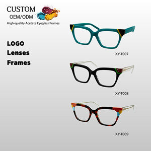 Kare Düz Renk Panelli Gözlük Çerçeveleri Kedi Gözü Tarzı Kadınlar ve Erkekler için Moda Giyim Reçetesiz Gözlük - Product Image 4