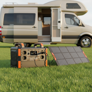 สถานีชาร์จพกพา Brand Original Premium Outdoor 1008Wh 1200W PD สำหรับกิจกรรมกลางแจ้ง แคมป์ปิ้ง พลังงานแสงอาทิตย์ - Product Image 1