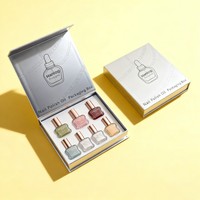 Boîte vide en carton personnalisée pour bouteille de soin des ongles en gel Boîtes magnétiques en papier pour vernis à ongles Boîte d'emballage de parfum biodégradable