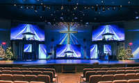 Pantallas Gigantes Personalizadas, Pantalla LED de Alta Frecuencia de Actualización para Interiores, Pantalla LED para Escenarios de Iglesias