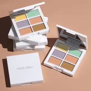 Concealer palet warna ungu korektor Hd palet Vegan Make Up Label pribadi Vitamin E bebas Tautan Concealer korektor warna Pro