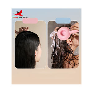 Mixed Procurement Low Price <b>Long</b> <b>Handle</b> Silicone Hair Shampoo <b>Brush</b> Scalp Exfoliator Dandruff <b>Brush</b> Comb Hair Scalp Massager - Product Image 4
