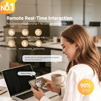 PICKFUN Pmate AI Caméra Robot Compagnon pour Chiens/Chats Résolution 2K Audio Bidirectionnel Vision Nocturne Alimentation Automatique Recharge Automatique