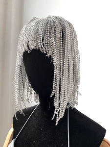 Perruque professionnelle d'équipe de danse, nouveauté, perruque <span class=keywords><strong>gogo</strong></span> show, super flash, couvre-chef de performance - Product Image 2