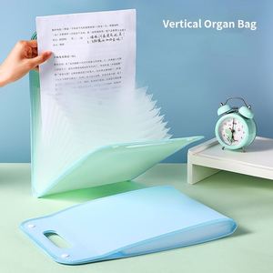 Carpeta de Archivos Simple y Portátil al por Mayor, Bolsa de Documentos Expandible Impermeable de PP, Bolsa Organizadora de Documentos A4 para Estudiantes - Product Image 2