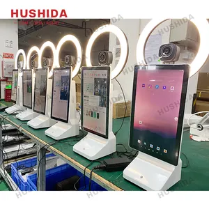 HUSHIDA จอ LCD หลายภาษาแบบสตรีมมิ่ง,กล้องถ่ายทอดสดอุปกรณ์ตรวจสอบมือถือรองรับซอฟต์แวร์แอปต่างๆ