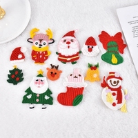 Weihnachtsdekoration - DIY Bestickte Blumen-Applikationen aus Stoff für Kinder