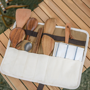 Borsa da viaggio di Tela di Stoccaggio Stoviglie Kit Sacchetto di Trekking Attrezzature Picnic per il <span class=keywords><strong>Campeggio</strong></span> Esterno BBQ - Product Image 3