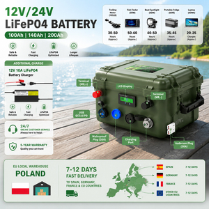 CERRNSS EU Stock Batería Portátil Solar para RV con Bluetooth 12V 100Ah 150Ah 300Ah LiFePO4, Paquete de Baterías de Iones de Litio Metálicas 24V 200AH - Product Image 6