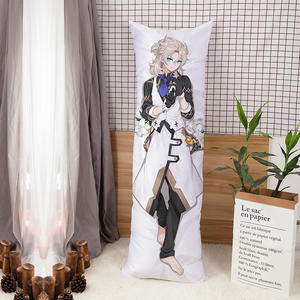 Housse de coussin de luxe à imprimé dessin animé Anime <span class=keywords><strong>Genshin</strong></span> <span class=keywords><strong>Impact</strong></span>, douce, pour la maison et l'hôtel, décoration, protection de coussin - Product Image 2