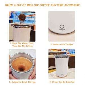 Vaso Eléctrico para Leche con Logotipo Impreso, de Acero Inoxidable 304, Automático, para Café, Regalo Corporativo, para Actividades Empresariales - Product Image 6
