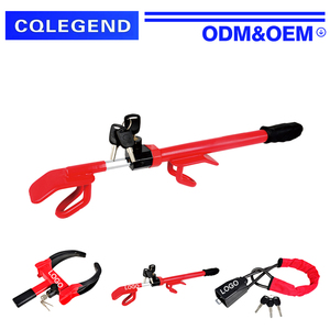 Verrou de volant antivol universel, directement de l'usine, avec tige rétractable, adapté aux voitures, SUV, camions, etc. - Product Image 1