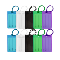 Étiquette de bagage personnalisée en PVC souple pour valise, bagage, avion, voyage, accessoires essentiels