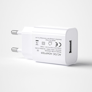 อะแดปเตอร์ชาร์จโทรศัพท์มือถือ 5V 1A 2A ช่องเสียบ USB พร้อมใบรับรอง CE EU GS 2A ปลั๊ก EU US  ที่ชาร์จแบบติดผนัง 5V 1A 2A - Product Image 6