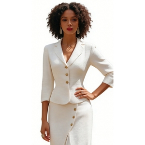 ชุดเสื้อผ้า2ชิ้นแบบสั่งตัดสำหรับผู้หญิงแฟชั่นแนว Co-Ord แบบทางการ - Product Image 6