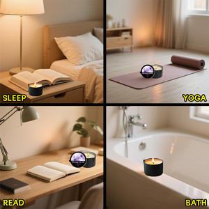 Hochzeits bevorzugungen Umwelt freundlich Kaufen Sie eine Get One 2oz * 2 Lavendel Aroma therapie Massage ätherische Öl Kerze mit Deckel - Product Image 5