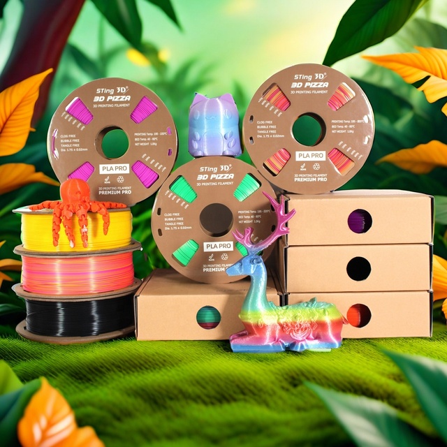 Sting3d PLA/PETG/ABS/PA Filament 175mm Transparent PLA 3d Printer Filament 1kg TPU Printing 3d Pen Filament