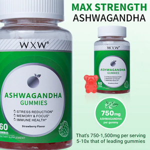 WXW Stock Ashwagandha & Vitamin d Gummy Immune Booster Ashwagandha Root Extract Gummies Ashwagandha <b>Saffron</b> Gummy - Product Image 3