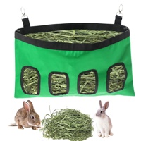 Nouvelle cage décorative en bois pour lapins 2-en-1 : mangeoire à foin et boîte de reproduction lavable, niche pour poussins, nid de cailles, ensemble de nids pour hamsters