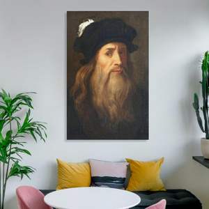 <span class=keywords><strong>Leonardo</strong></span> Da Vinci ritratto rinascimentale <span class=keywords><strong>pittura</strong></span> e arti murali decorazione per la casa classica artista italiano tela arte della parete - Product Image 4