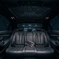 Kit de 1000 éclairages LED RVBW 32W 12V IP20 en aluminium 0,75 mm à double tête, effet étoile scintillante, pour toit/plafond, fibre optique, contrôle par application pour maison et voiture