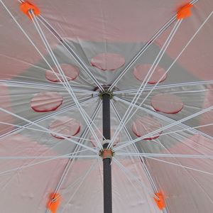 Parasol de plage de 150 cm de rayon, double armature, tissu argenté, coupe-vent, protection UV, parasol d'extérieur - Product Image 2