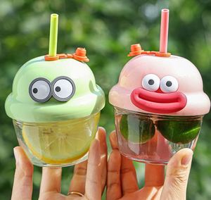Promoción: Linda Taza de Viaje de Vidrio con Diseño de Caricatura, Mini Taza con Pajita, Idea de Regalo para Viajeros - Product Image 5