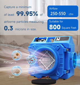 High Quality 550 CFM Hepa <strong>Filter</strong> <strong>air</strong> Purifier Industrial Water Damage Restoration <strong>air</strong> Scrubber - Product Image 4
