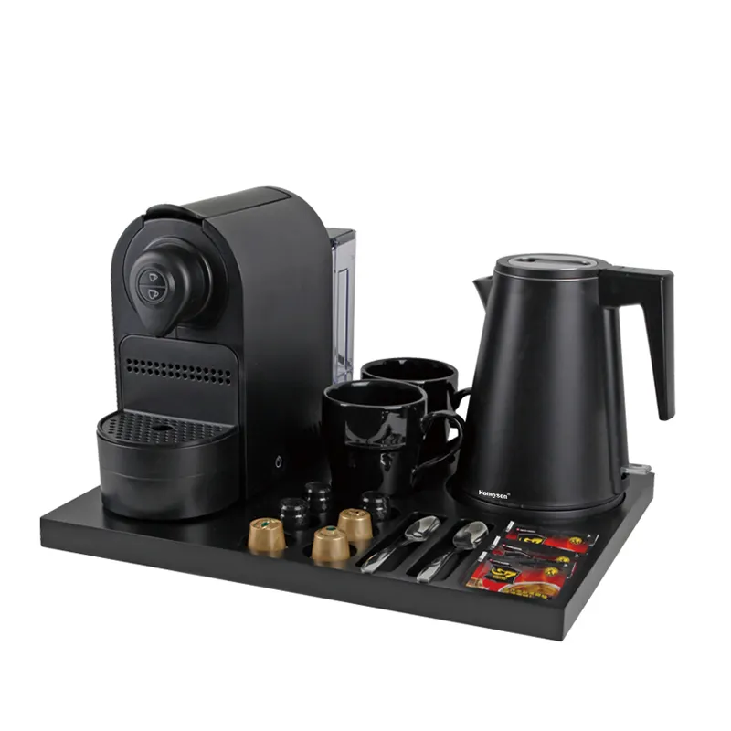 Honeyson kalite güvencesi 110v otel kapsül kahve makinesi makinesi çok fonksiyonlu ticari kahve çay Espresso malzemeleri