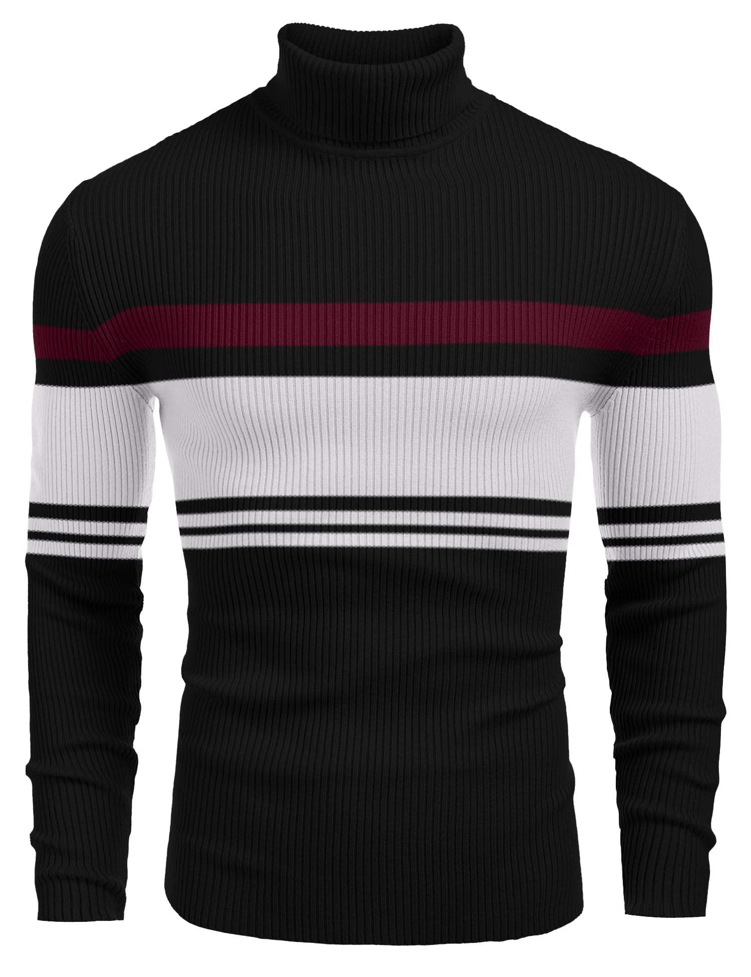 Rayé - Gris clair et rouge