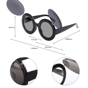 Classic Fashion Chic popolare carino divertente ovale Steampunk Flip <span class=keywords><strong>occhiali</strong></span> da sole donna rotonda Sexy Party Mouse <span class=keywords><strong>occhiali</strong></span> da sole - Product Image 6