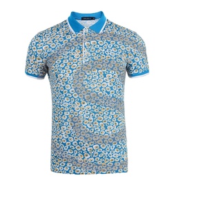 ขายส่งผ้าฝ้าย100% สีทึบที่กำหนดเองโลโก้ของตัวเองพิมพ์แขนสั้นผู้ชายเสื้อโปโล - Product Image 1