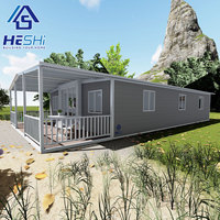 Maison préfabriquée mobile extensible de 40 pieds ou 20 pieds, couleur personnalisée, 2, 3, 4 ou 5 chambres, villa préfabriquée, maison portable