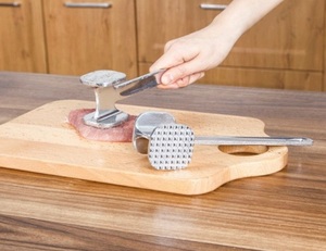 Martillo de golpe de doble cara, ablandador de carne de res suelto de aleación de aluminio multifuncional, accesorios de cocina, herramientas, ablandador de carne - Product Image 4