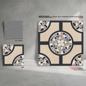 Carreaux de parking en porcelaine émaillée numérique mate rustique antidérapants pour extérieur, qualité export, 9 mm, gaufrés, 40x40 cm - Product Image 2